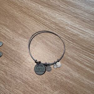 Alex and Ani Silver Inspirational Charm Bracelet